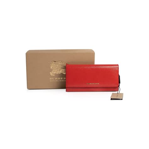 burberry red patent leather wallet|burberry leather bifold wallet.